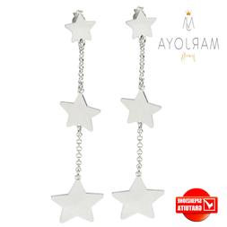 Con Stelle Pendenti In Argento 925 Rodiato