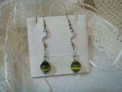 Con Swarovski Verdi E Perle Occhi Di Gatto