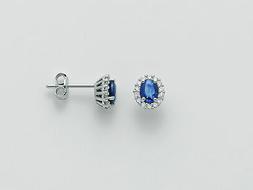 Con Zaffiri Blu E Diamanti Miluna Erd2393