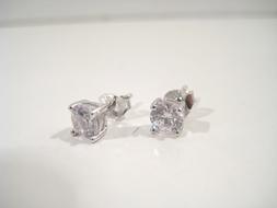 Con Zirconi Vero Argento 925,da Mm 2 A Mm 6.a Perno.top Qual