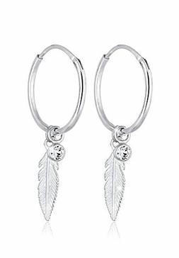 Creoli Da Donna, Con Piume, Con Cristalli Swarovski&reg;, In Ar