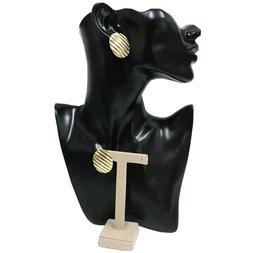 Da Donna A Cerchio Grande In Di Bigiotteria Dorati Oro Cerch