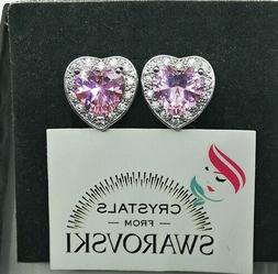 Da Donna A Cuore Oro 18k Pl E Cristalli Swarovski Veri
