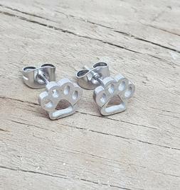 Da Donna Bambina In Acciaio Bigiotteria Con Zampe Cane Gatto