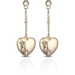 Da Donna Catena Lunghi Ops Pendenti Cuore Con Zirconi Punto 