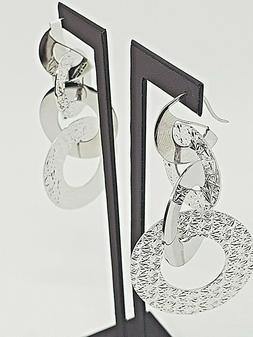 Da Donna Cerchio Grandi In Acciaio Inox Pendenti Lunghi Arge