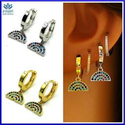 Da Donna Cerchio Piccoli Con Arcobaleno Zirconi Cerchietto M