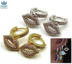 orecchini da donna cerchio piccoli con bocca