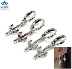 Da Donna Cerchio Piccoli Con Cactus Zirconi Cerchietto A Min