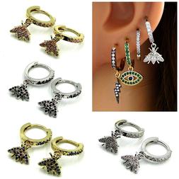 Da Donna Cerchio Piccoli Con Ciondolo Ape Zirconi Cerchietto