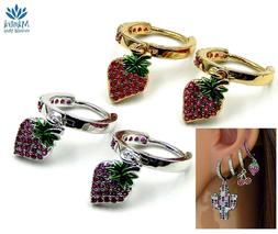 Da Donna Cerchio Piccoli Con Fragola Zirconi Cerchietti Mini