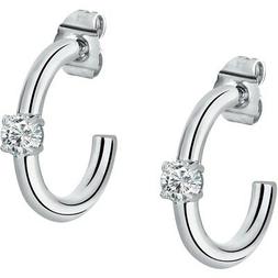 Da Donna, Collezione Cerchi, In Acciaio, Cristalli - Sakm25