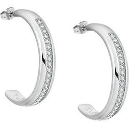 Da Donna, Collezione Cerchi, In Acciaio, Cristalli - Sakm70