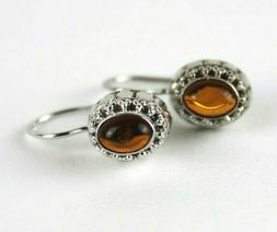 Da Donna Con Pietra Rossa Arancione Arancio Opaco Vintage Ar