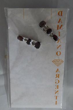 Da Donna Con Pietre Rosso Scuro, Strass, Granaio Kt. 4,10 Pe