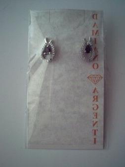 Da Donna Con Pietre Rosso Scuro, Strass, Granaio Kt. 0,80 Go