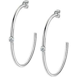 Da Donna In Acciaio Con Cristallo,cerchi - Sakm21