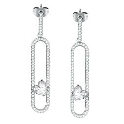 Da Donna In Acciaio Pendenti Lunghi Cerimonia Zirconi Morell