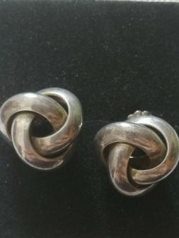 Da Donna In Argento A Forma Di Nodo Per Lobi Forati