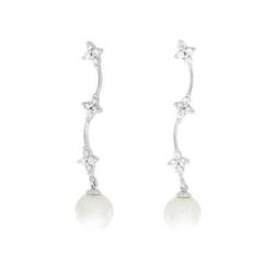 Da Donna In Oro Bianco 750 Con Zircone Rotondo Aop 020