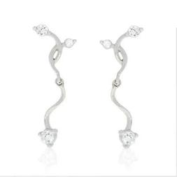 Da Donna In Oro Bianco 750 Con Zircone Rotondo Aoz 026