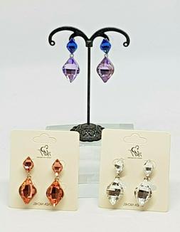Da Donna Pendenti Con Gemme Vetro Effetto Cristallo Bijoux F