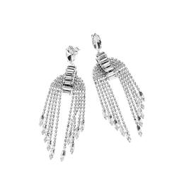 Da Donna Pendenti Lunghi Argento Con Strass Ottaviani Da Cer