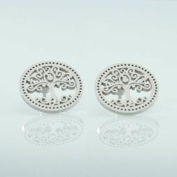 Da Donna Piccoli Eleganti Albero Della Vita In Acciaio A Lob