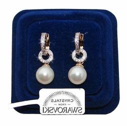Da Donna Pl. Oro Bianco Gi 18k Con Cristalli Swarovski S69