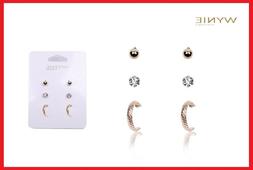 Da Donna Ragazza Bambina Piccoli Punto Luce Cerchio Oro Arge