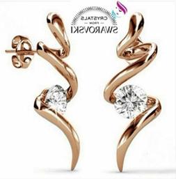 Da Donna Ragazza Oro Giallo Placcato 18 Kt E Cristalli Swaro