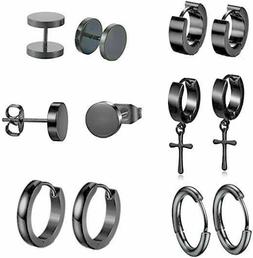 Da Uomo Donna In Acciaio A Cerchio Orecchio Cartilagine  Ton