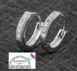 Da Uomo O Donna Argento Marcato 925 E Cristalli Swarovski Or