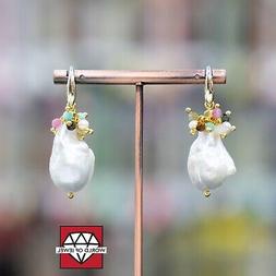 Di Argento 925 A Monachella Con Grappolo Di Pietre Dure E Pe