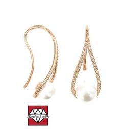 Di Argento 925 Con Zirconi E Perle Di Fiume Monachella Gocci