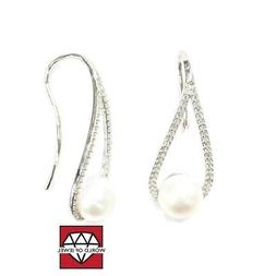 Di Argento 925 Con Zirconi E Perle Di Fiume Monachella Gocci