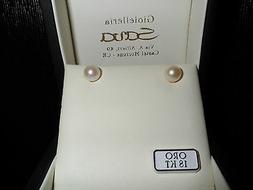 Di Perle Coltivate In Acqua Dolce 7/8 Mm In Oro Giallo 750 1