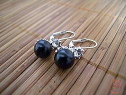 Di Perle Nere Perline Nero + Strass Nichel Free Donna Modern