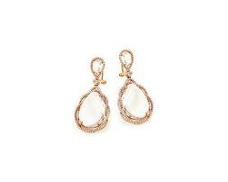 Diamanti Bianchi Brillanti 750er 18 Carati Oro Rosa Gioielli