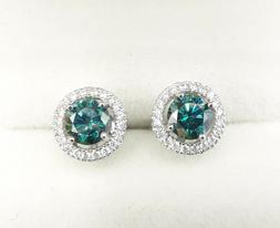 Diamanti In Moissanite Verde 0.5ct Gra Green Diamond Earring