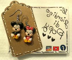 Disney Topolino E Minnie In Fimo - Prodotto Artigianale -&deg;