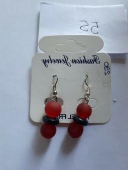 Donna 2 Palline Rosso Trasparente