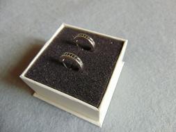 Donna A Cerchio In Argento 925 Sterling E Zirconi Neri