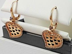 Donna A Cuore In Oro Rosa 18 Kt E Quarzi Fum&eacute;