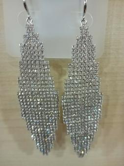 Donna A  Pendente  Con Strass Bigiotteria Anallergica Sposa