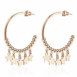 Donna Acciaio Cerchi Con Stelle Sea24 S&rsquo;agapo