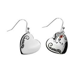 Donna Acciaio Chiusura A Gancetto A Forma Di Cuore Con Incis