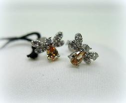 Donna Api In Argento 925 E Swarovski Ape Osa Gioielli