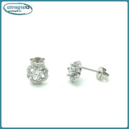 Donna Argento 925 Punto Luce Con Zirconi Lobo Brillantini St