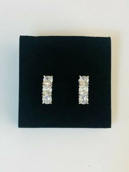 Donna Argento 925 Rodiato 3 Zirconi 4 You Jewels Barretta Tr